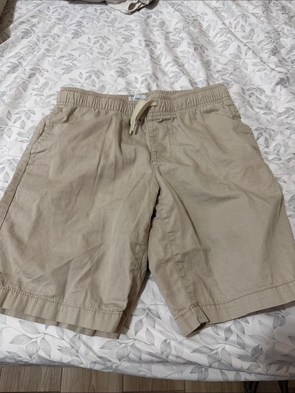 Old Navy Boys Tan Drawstring Cotton Shorts